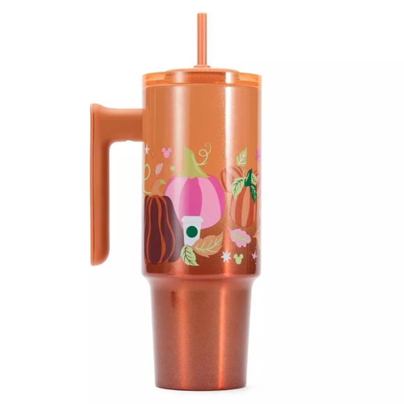 Mickey and Minnie Mouse Icon Pumpkins 30 oz. Starbucks® Tumbler with Handle - Picture 2 of 7